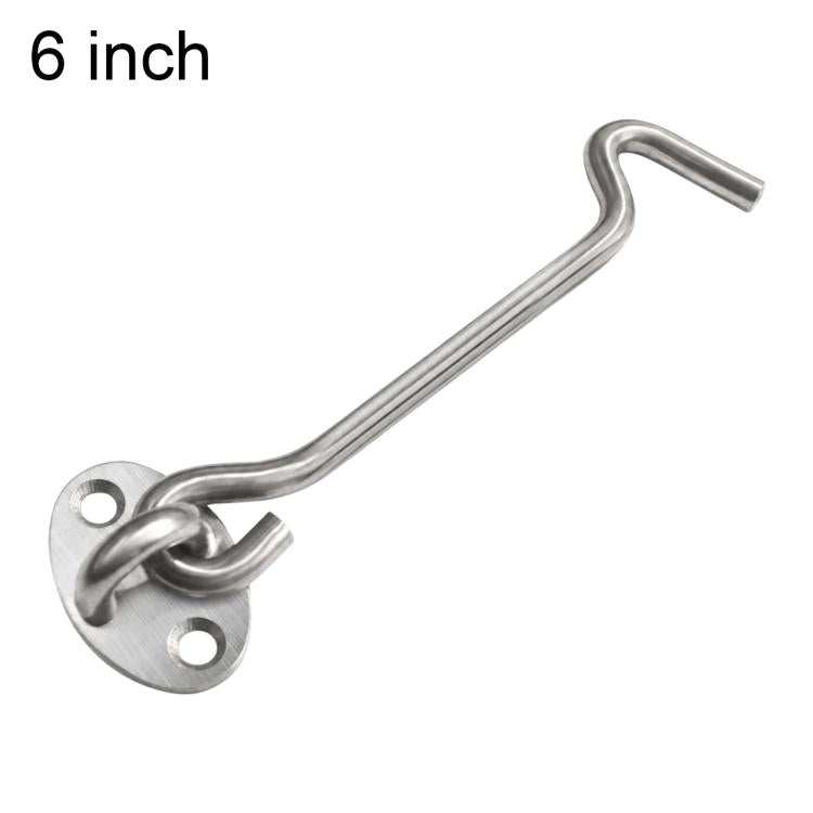 Gancio e occhiello in acciaio inox per porte e finestre