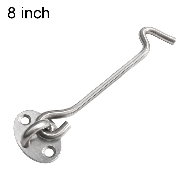 Gancio e occhiello in acciaio inox per porte e finestre