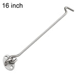 Gancio e occhiello in acciaio inox per porte e finestre