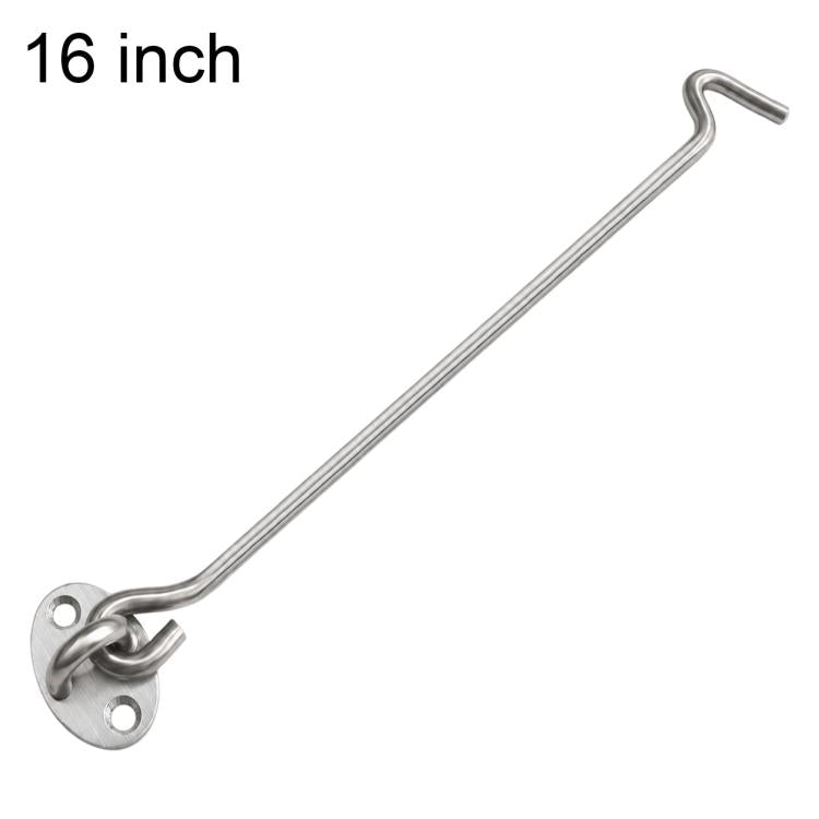 Gancio e occhiello in acciaio inox per porte e finestre