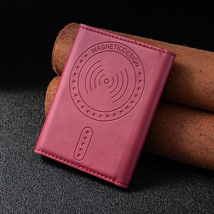 BFK50 Portacarte orizzontale magnetico in ecopelle