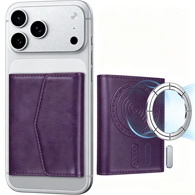 BFK50 Portacarte orizzontale magnetico in ecopelle