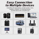 Microfono palmare wireless VHF 2 in 1 E8 con riduzione del rumore