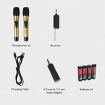 Microfono palmare wireless VHF E8 da 1 a 2 con riduzione del rumore