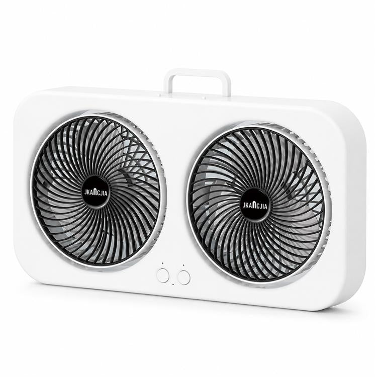 Ventilatore da tavolo doppia testa F8 con ricarica Type-C