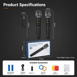 Microfono dinamico wireless UHF E11 da 1 a 2