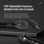 Microfono dinamico wireless UHF E11 da 1 a 2