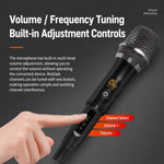 Microfono dinamico wireless UHF E11 da 1 a 2