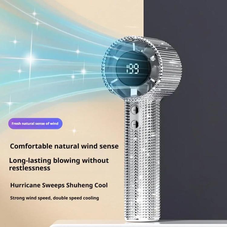 Ventilatore portatile ad alta velocità S5 Bling Rhinestone