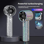 Ventilatore portatile ad alta velocità S5 Bling Rhinestone