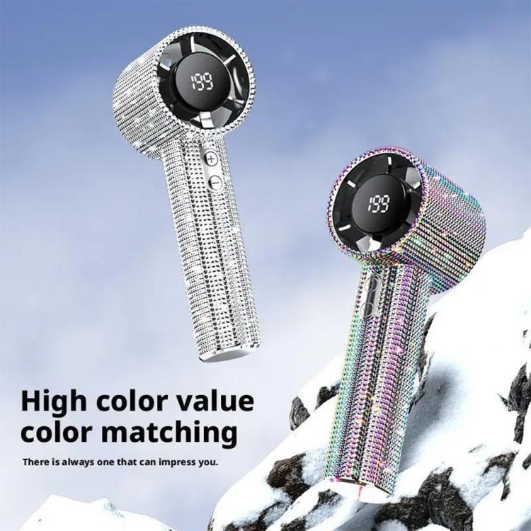 Ventilatore portatile ad alta velocità S5 Bling Rhinestone