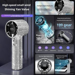 Ventilatore portatile ad alta velocità S5 Bling Rhinestone