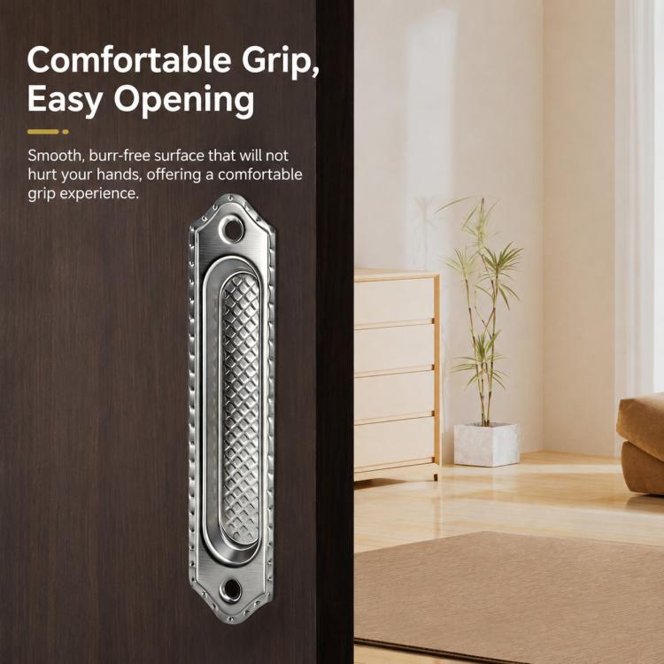 Maniglia a filo incassata in acciaio inox per porte scorrevoli, armadi e cassetti, Small, Medium, Large