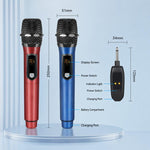 Microfono palmare wireless G108 da 1 a 2 con riduzione del rumore.