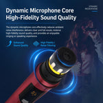 Microfono palmare wireless G108 da 1 a 2 con riduzione del rumore.