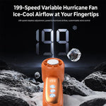 Ventilatore portatile ad alta velocità con display digitale K22