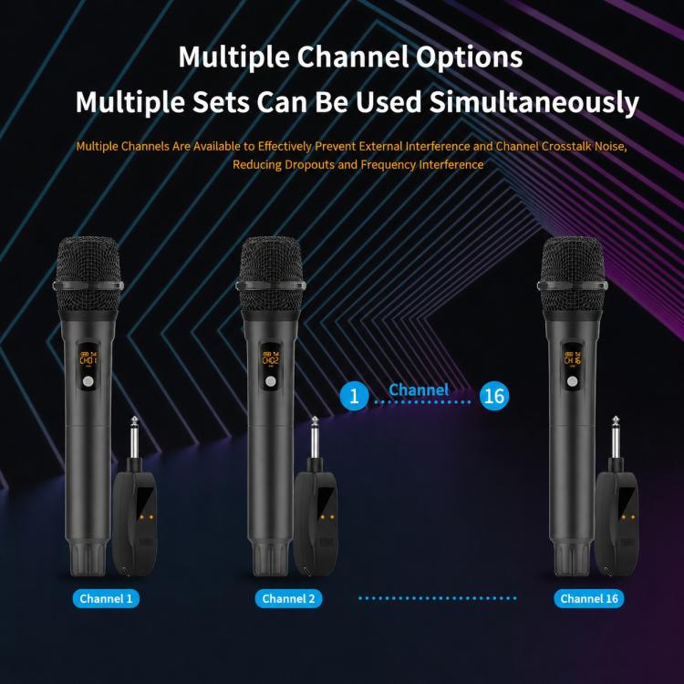 Microfono palmare wireless G109 2 in 1 anti-feedback 2.4G