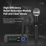 Microfono palmare wireless VHF V8 da 1 a 2
