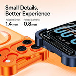 Custodia per telefono magnetica trasparente antiurto in metallo senza cornice con paraurti rinforzato., For iPhone 17 Pro Max, For iPhone 17 Pro