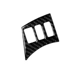 Adesivo decorativo per cornice pulsante volante in fibra di carbonio per auto per Nissan 350z 2006-2009, Steering Wheel Button Frame