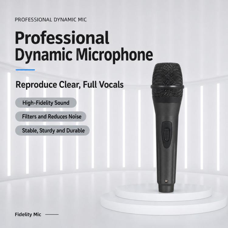 Microfono cablato separato anti-feedback YS-223, 6.35mm