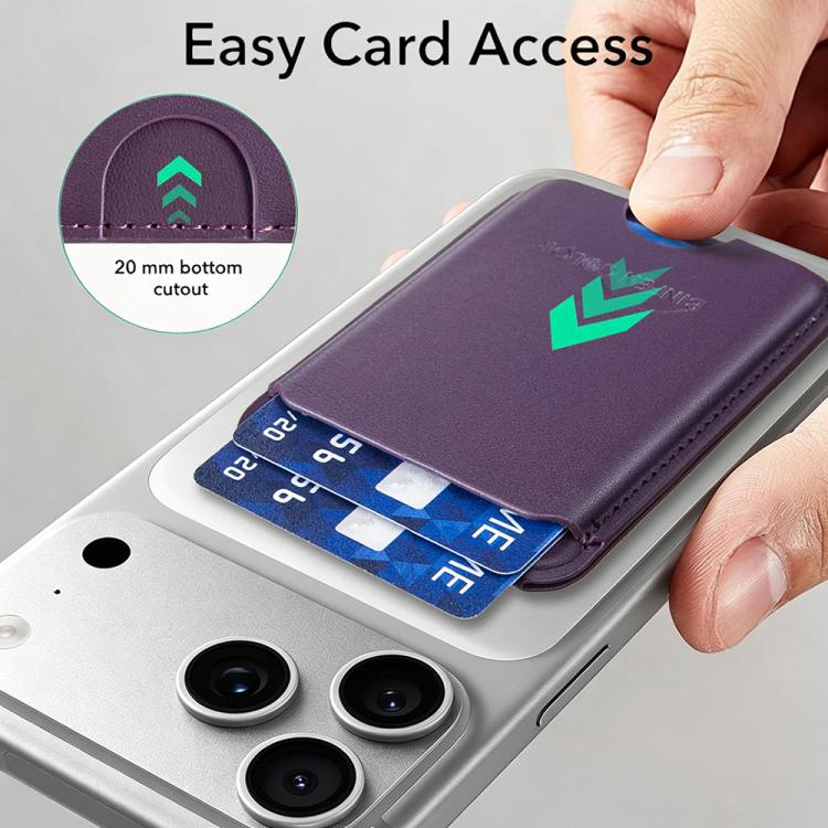 BFK52 Portacarte magnetico in ecopelle per 3 carte