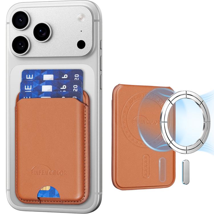 BFK52 Portacarte magnetico in ecopelle per 3 carte