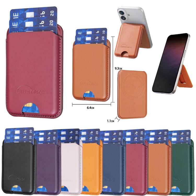 BFK52 Portacarte magnetico in ecopelle per 3 carte
