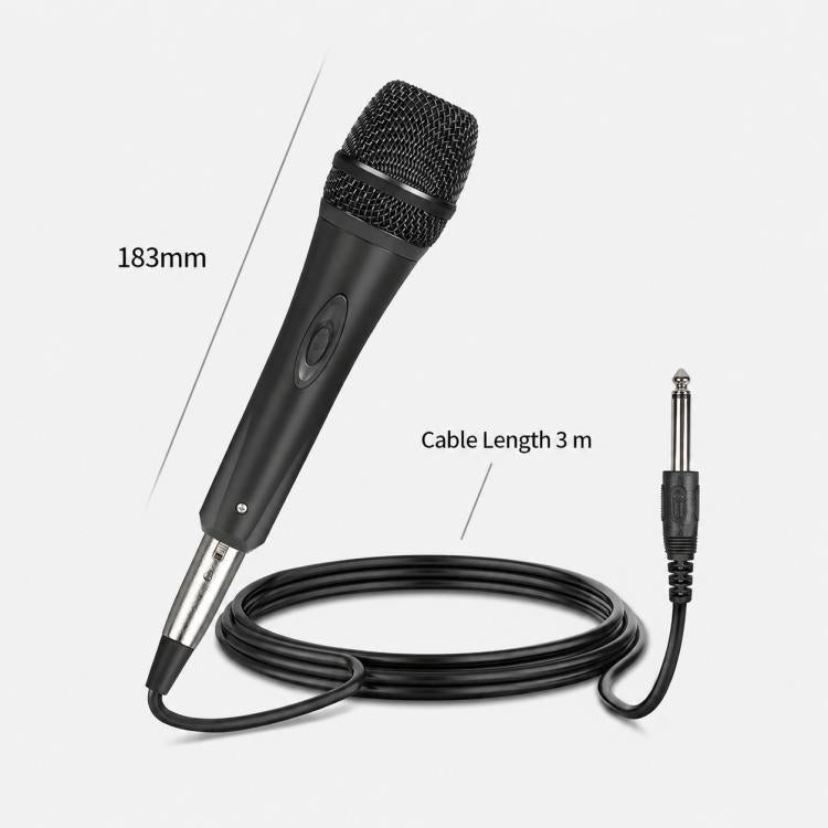 Microfono metallico anti-feedback cablato separato YS-228, 6.35mm