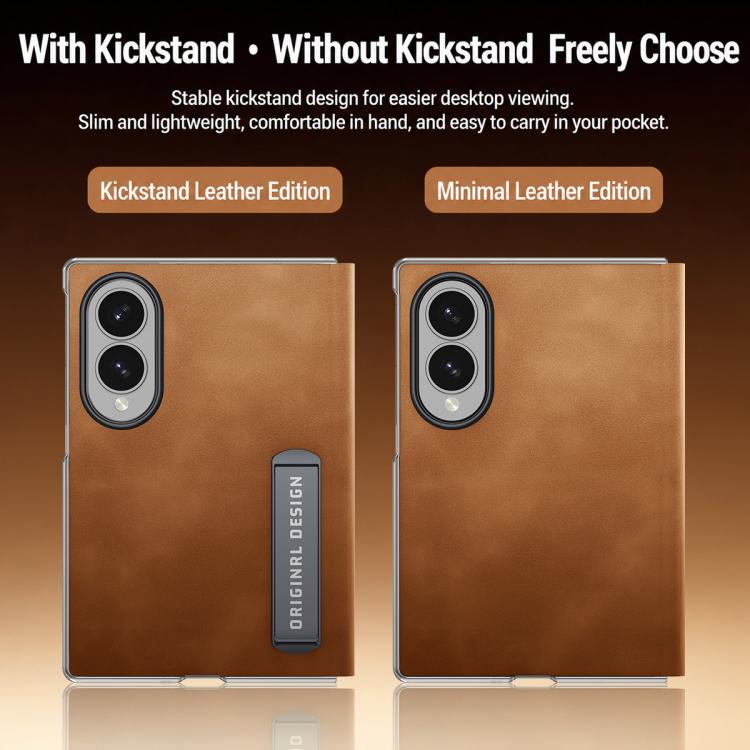 Custodia protettiva ultra sottile per telefono con texture effetto camoscio di pecora, For Galaxy Z Fold8 5G