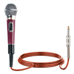 Microfono dinamico cablato integrato YS-308 per audio karaoke, 6.35mm