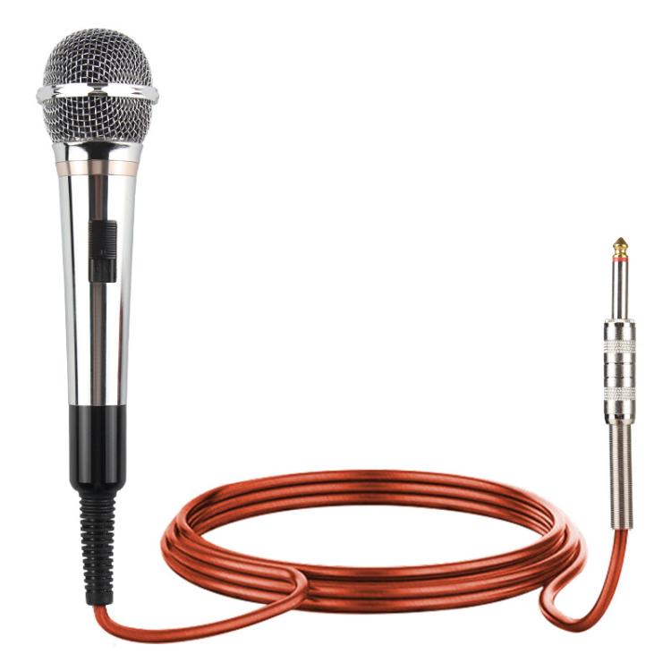 Microfono dinamico cablato integrato YS-308 per audio karaoke, 6.35mm