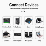Microfono dinamico cablato integrato YS-308 per audio karaoke, 6.35mm