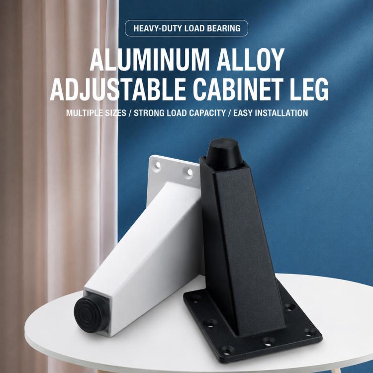 Gambe regolabili in lega di alluminio per mobili 80-100mm