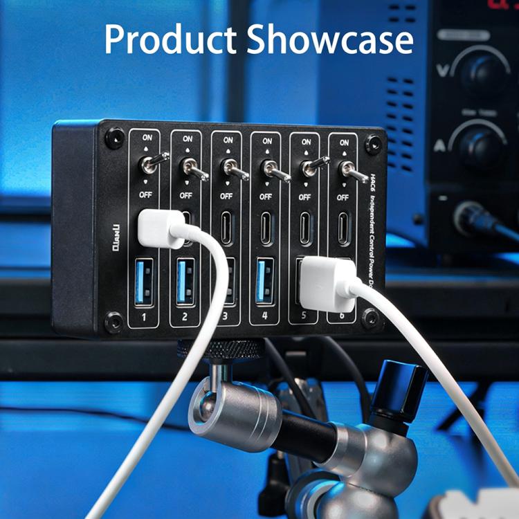 QIANLI HAC6 - Docking station con controllo indipendente dell'alimentazione