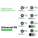 Set di cacciaviti 8 in 1 2UUL SD95 per riparazione di droni e PC.