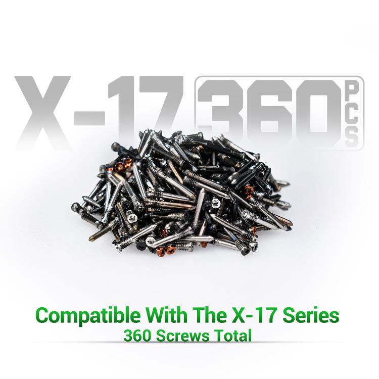 Kit di viti pentalobe a 8 colori 2UUL SC13 per porta di ricarica iPhone X-17 Pro Max