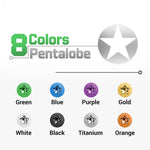 Kit di viti pentalobe a 8 colori 2UUL SC13 per porta di ricarica iPhone X-17 Pro Max