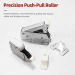 Chiusura a scatto retrattile per anta di armadio senza maniglia con apertura a pressione., Touch Catch, V-Shaped Touch Catch