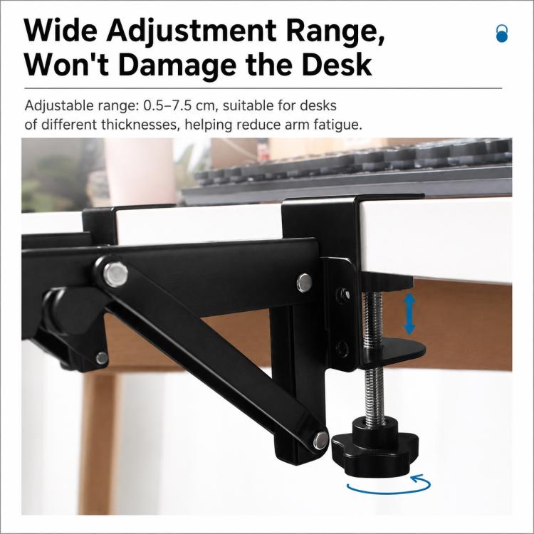 Supporto per vassoio di estensione da tavolo con morsetto di fissaggio senza foratura, Regular Folding Style, Large Clip Folding Style, Regular Slide Rail Style, Adjustable Slide Rail Style, Rotatable Slide Rail Style, Drawer Clip Folding Style