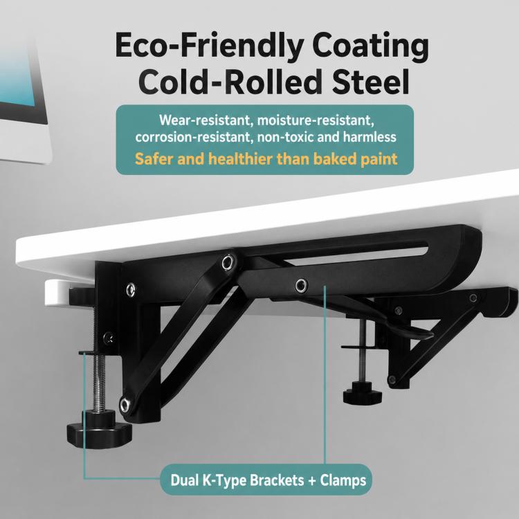Supporto per vassoio di estensione da tavolo con morsetto di fissaggio senza foratura, Regular Folding Style, Large Clip Folding Style, Regular Slide Rail Style, Adjustable Slide Rail Style, Rotatable Slide Rail Style, Drawer Clip Folding Style