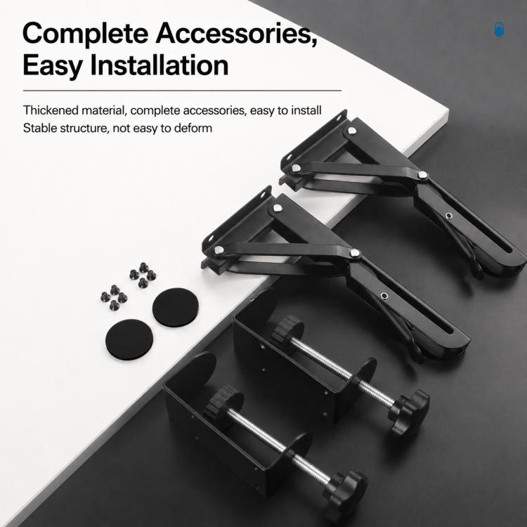 Supporto per vassoio di estensione da tavolo con morsetto di fissaggio senza foratura, Regular Folding Style, Large Clip Folding Style, Regular Slide Rail Style, Adjustable Slide Rail Style, Rotatable Slide Rail Style, Drawer Clip Folding Style