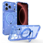 Custodia per telefono con supporto magnetico a rotazione a 360° e glitter., For iPhone 18 Pro, For iPhone 18 Pro Max, For iPhone 17 Pro Max