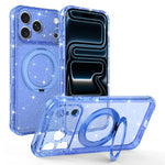 Custodia per telefono con supporto magnetico a rotazione a 360° e glitter., For iPhone 18 Pro, For iPhone 18 Pro Max, For iPhone 17 Pro Max