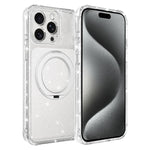 Custodia per telefono con supporto magnetico a rotazione a 360° e glitter., For iPhone 16 Pro, For iPhone 16, For iPhone 15 Pro Max