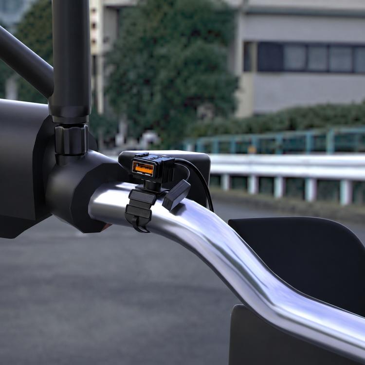 Caricabatterie per moto SAE con porta USB singola per ricarica rapida