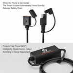 Caricabatterie per moto SAE con porta USB singola per ricarica rapida