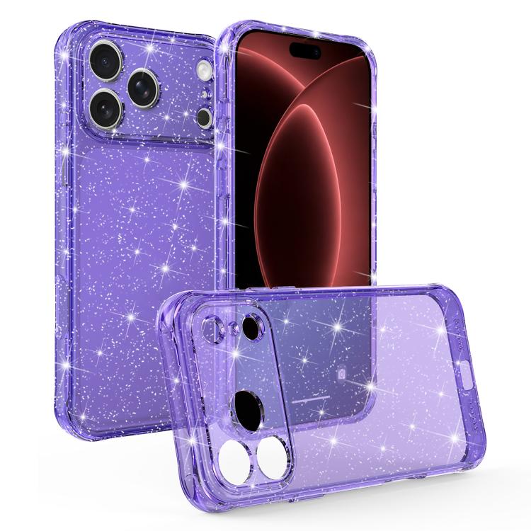 Custodia glitterata antiurto con angoli imbottiti per iPhone 18 Pro