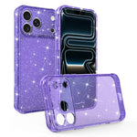 Custodia per telefono IMD glitterata antiurto con angoli imbottiti ad aria, For iPhone 17 Pro, For iPhone 17, For iPhone 16 Pro Max
