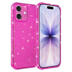 Custodia per telefono IMD glitterata antiurto con angoli imbottiti ad aria, For iPhone 17 Pro, For iPhone 17, For iPhone 16 Pro Max
